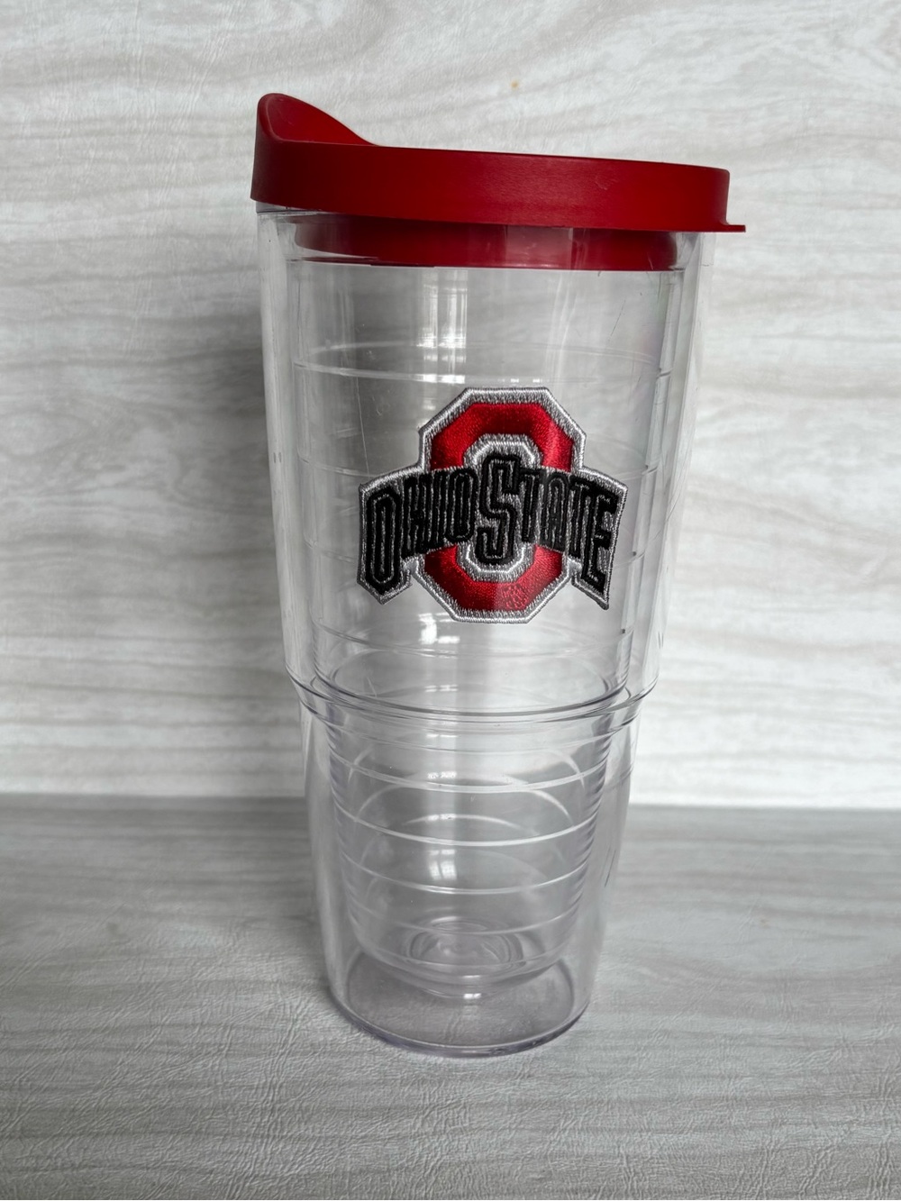 Ohio State Buckeyes 24 oz Double Wall Plastic Tervis Tumbler with Lid